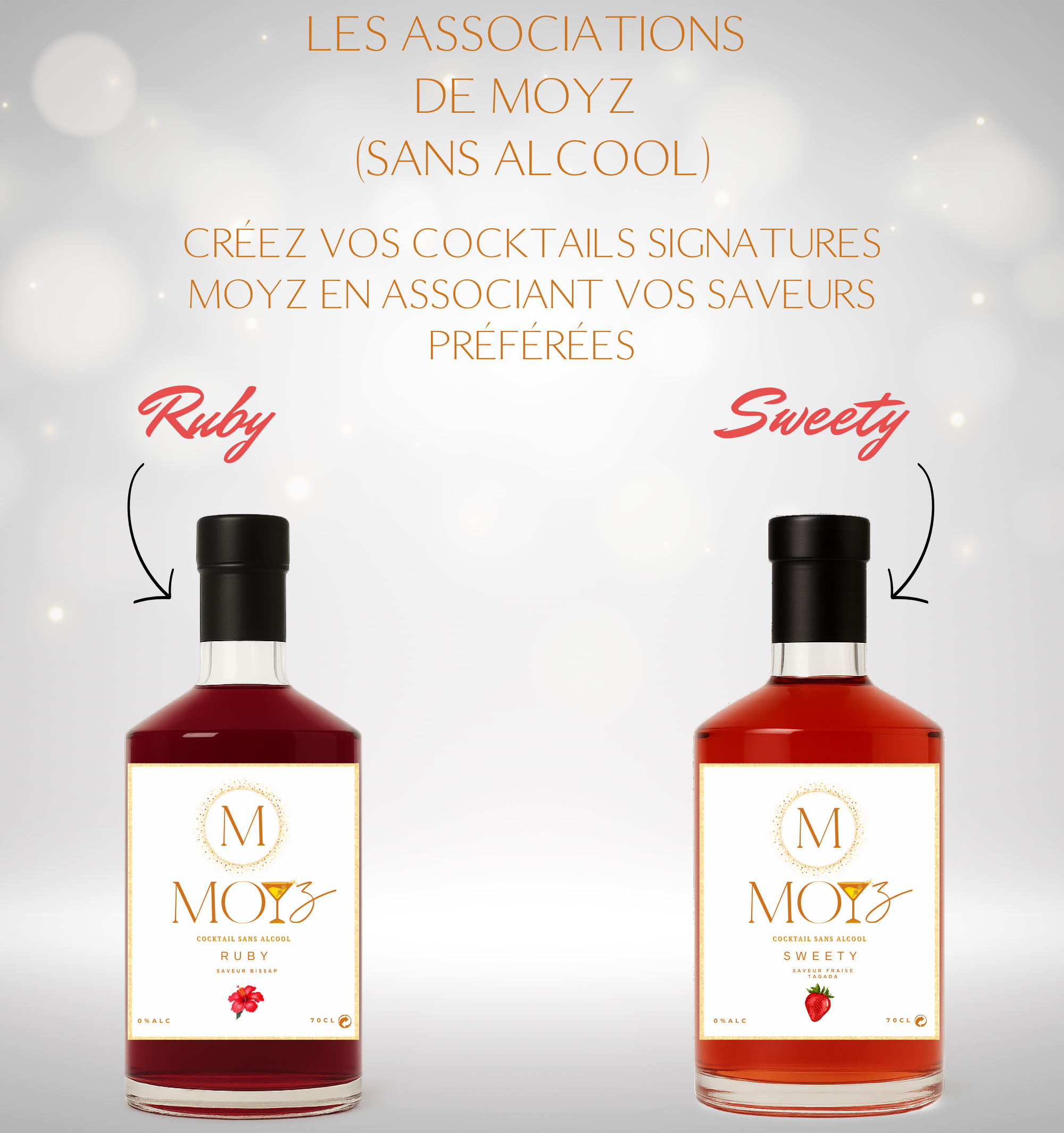 Mix & Match by MOYZ - RUBY & SWEETY // Cocktail de Bissap et Cocktail de Fraise Tagada SANS ALCOOL